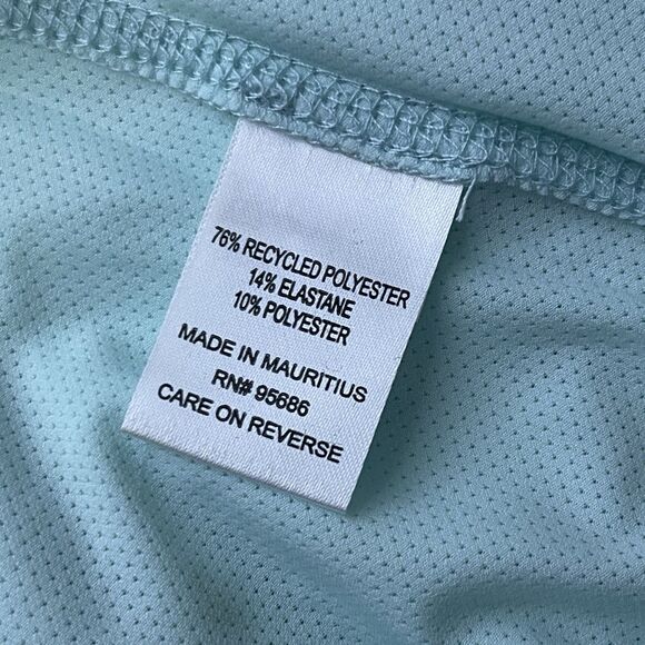 BITTER END Crew Patch Dritek Hoodie Dress Medium Mint Green Sailing Tropical - Picture 5 of 9